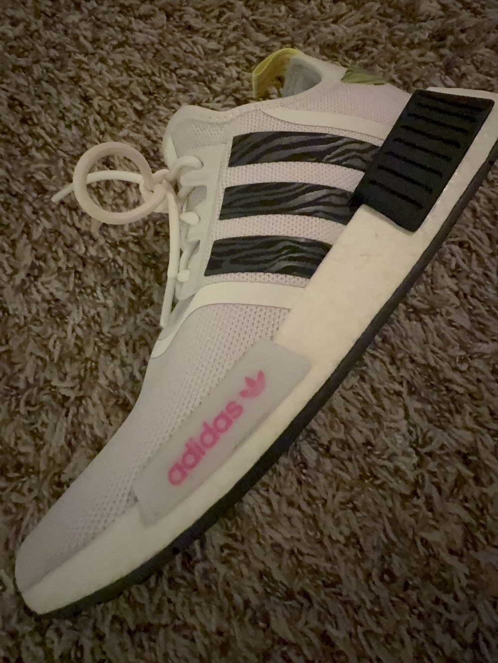 adidas Women’s White & Green Tennis Shoes - Picture 6 of 8